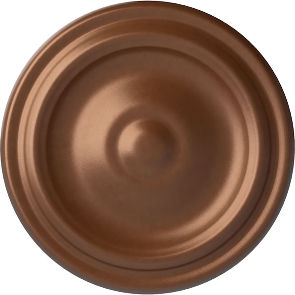 Ekena Millwork Maria Ceiling Medallion (Fits Canopies up to 1 3/4"), 9 5/8"OD x 1 1/8"P, Polished Copper CM09MAPOS - main